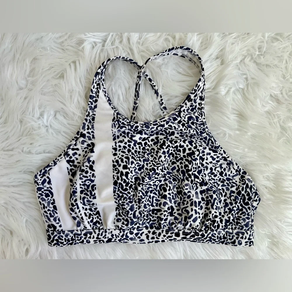 Athleta Zimbabwe High Neck Bikini Top 36 B/C